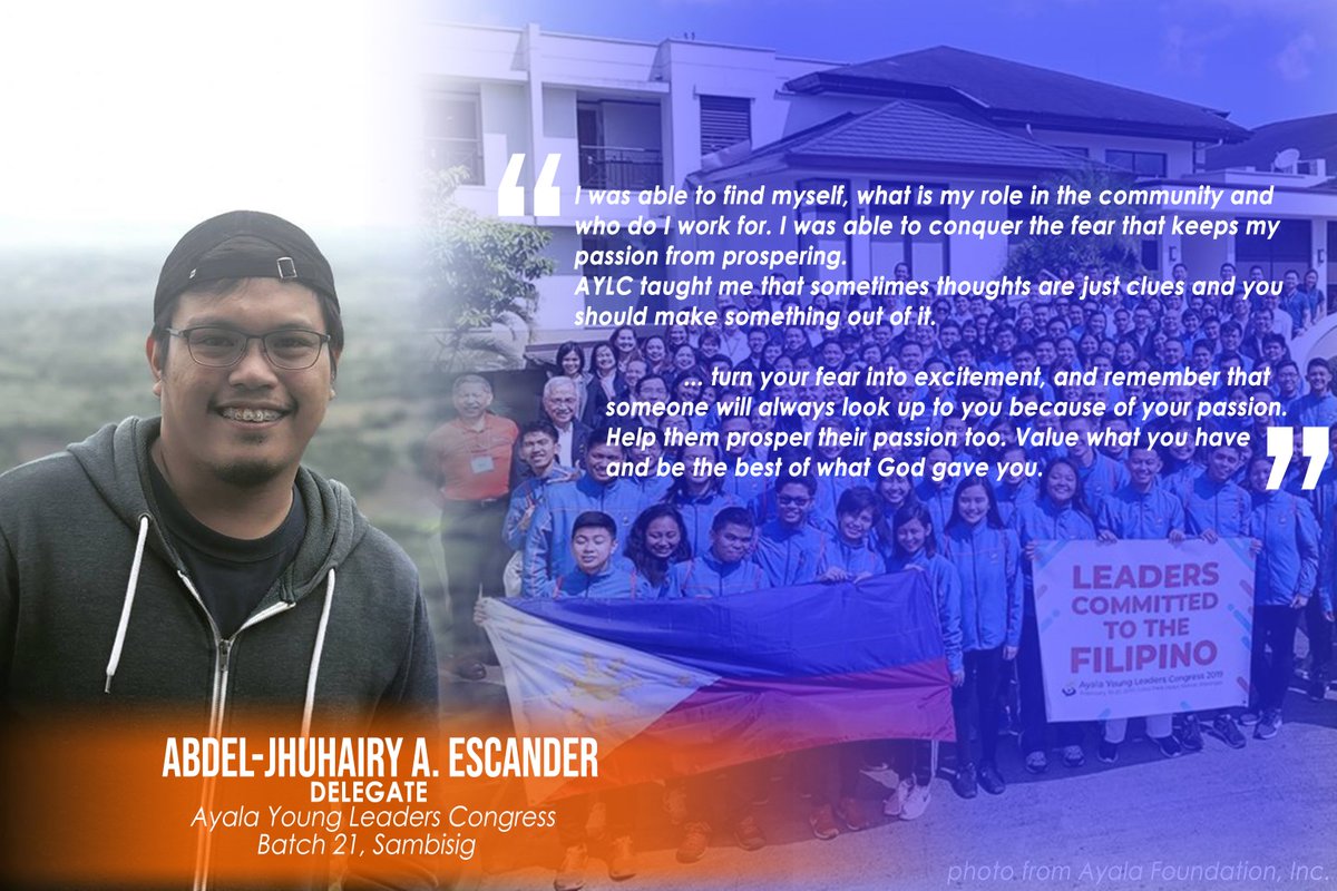 phinmacoccsg's tweet photo. Last February 19-22, 2019, a fellow PHINMA COC Student Leader was among the 80 delegates in the country who participated in the 21st Ayala Young Leaders Congress with the theme "Leaders Committed to the Filipino" at the Lima Park Hotel, Malvar, Batangas. https://t.co/xUxiChE6kf