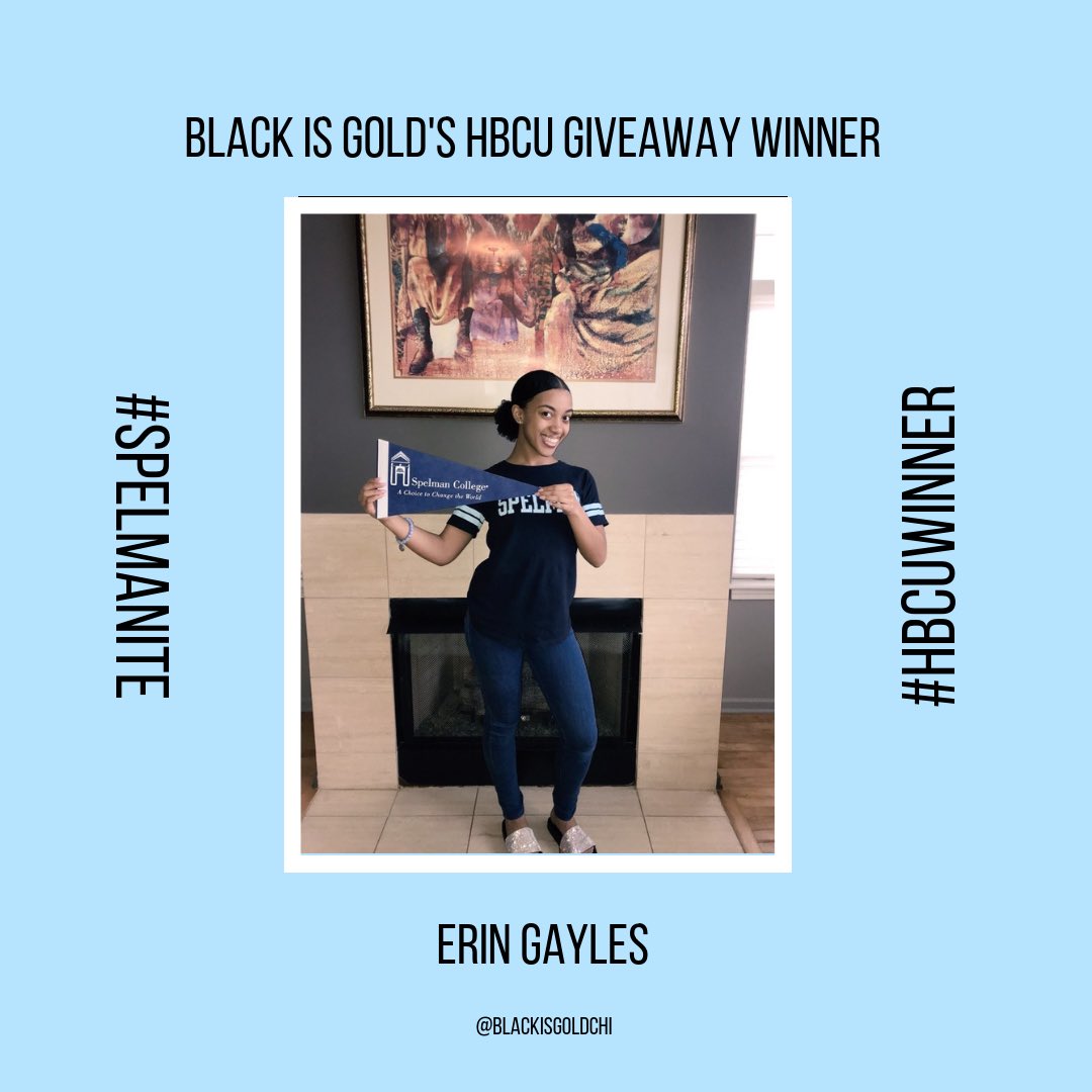 BlackIsGoldChi's tweet photo. Congratulations to the winner of our #bighbcugiveaway! You have officially won the ULTIMATE care package !! You will receive further instructions about your package soon! Thank you so much to everyone who entered! Congratulations Erin!💕
#giveaway #hbcugiveaway https://t.co/D3f2h2r31o