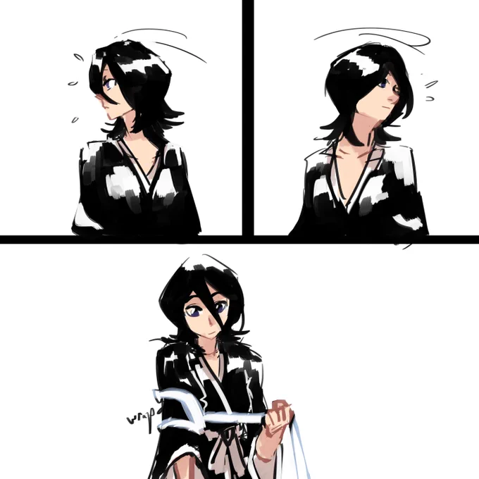 #ichiruki #bleach

i've been thinking non-stop on how rukia and ichigo both have that sash thing at the end of their swords 
