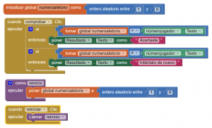 InnovatEducCo's tweet photo. Creando un algoritmo para obtener un número aleatorio en @MITAppInventor con el que podrás hacer sorteos sin trampa ni cartón vía @programamos #STEMColombia #AllYouCanCode https://t.co/Aura4qxtOV