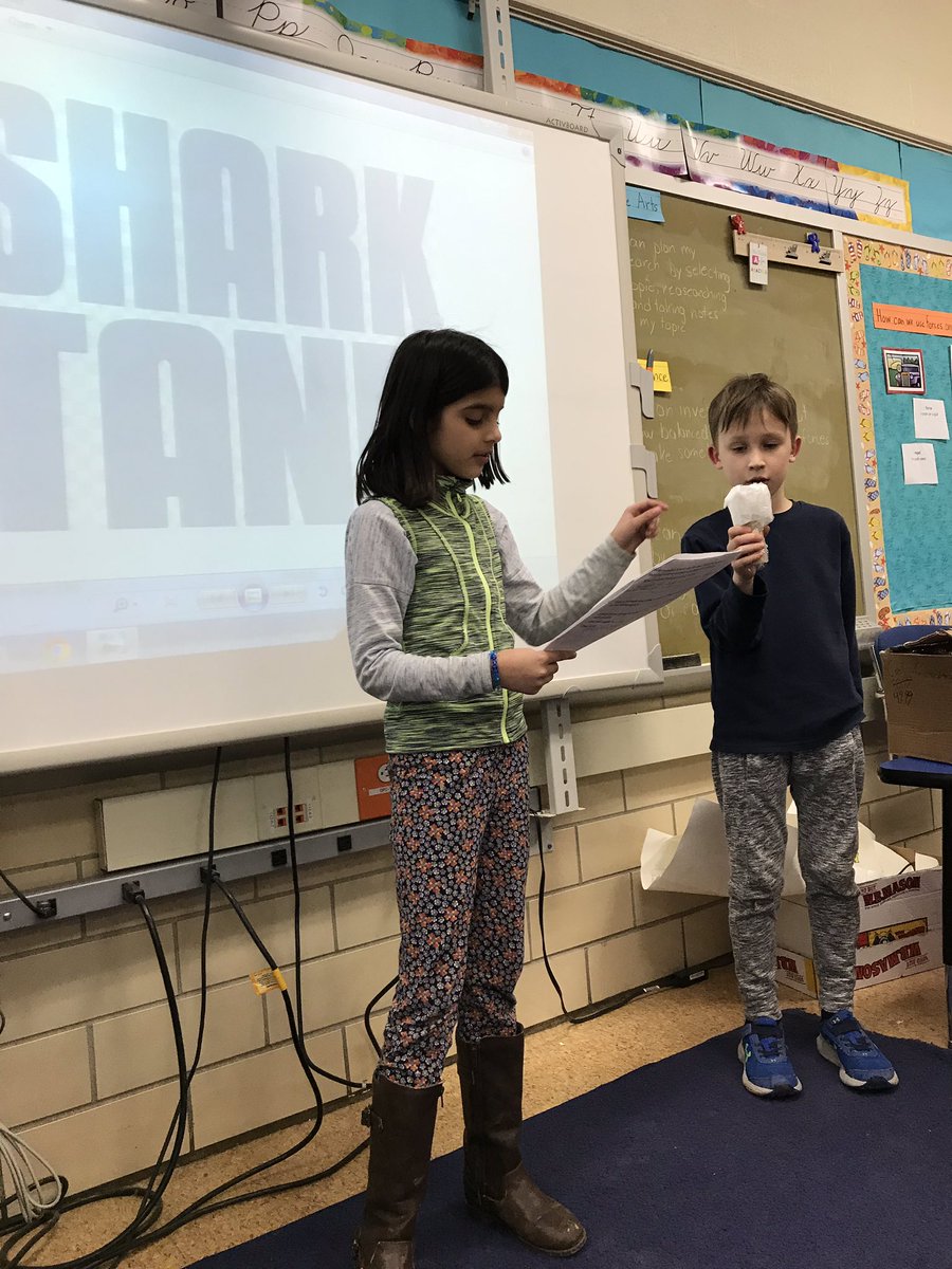 missyfanshaw's tweet photo. Future entrepreneurs of 🦈 @RodgersForgeES present Shark Tank! #thisis3rdgrade @CbyersChristina https://t.co/UeC2tndck8