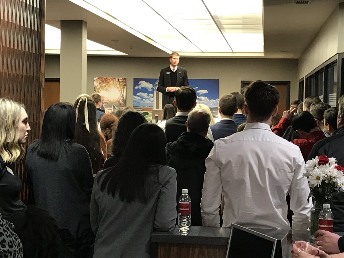 dimick_jeff's tweet image. #OCSpringVisit President deSteiguer getting everyone’s attention
