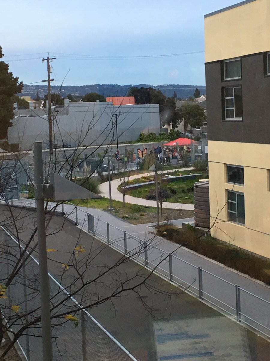 votejodylondon's tweet photo. View from inside the La Escuelita Education Center, where I and several members of our staff have been barricaded in by protestors. They want to prevent the School Board from voting on the cuts we need to make to fund the raise. No kidding. https://t.co/2Xz5l1RfO6