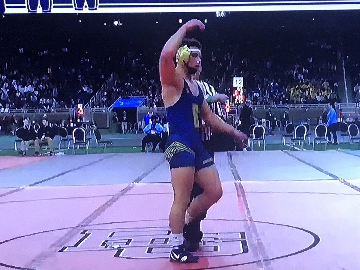 Congratulations to John Shelton who just won his State Semi final match by pin and will wrestle for the MHSAA 189 pound State Championship tomorrow at Ford Field. #GOEAST <a href="/jackdoles/">Jack Doles</a> <a href="/jfee37/">Jenny Fee</a> <a href="/jhutt5/">Jason Hutton</a> <a href="/HeidiKattula/">Heidi Kattula Ed.D.</a> <a href="/BigTeams/">BigTeams</a> <a href="/Steve_Kaminski/">Steve Kaminski</a>