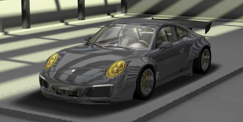 dexcooldrinker's tweet image. i made a fictional #rwb #porsche911 using mods in #stuner 

mind the wonky front fender, widening the fender makes the back half weird looking for some reason