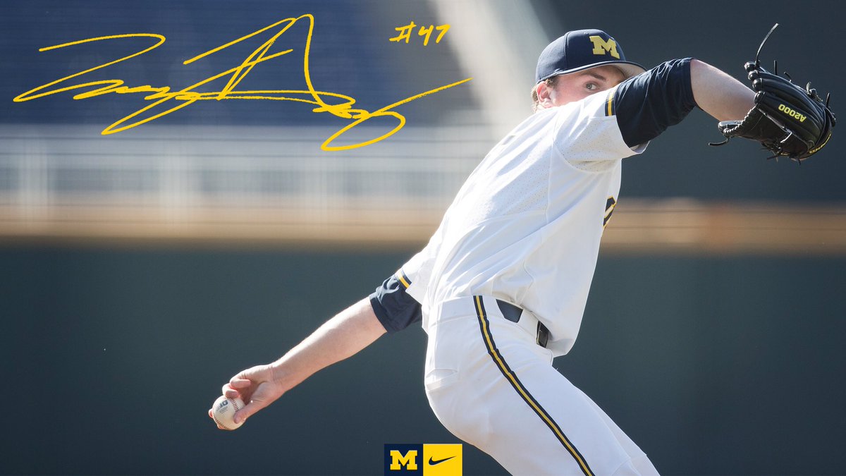 umichbaseball's tweet photo. Michigan's Tommy Henry 😳
Innings: 2⃣3⃣
Runs: 0⃣
Hits: 🔟
Walks: 2⃣
Strikeouts: 3⃣4⃣
XBH: 1⃣
W-L: 3⃣-0⃣

https://t.co/IDwkIPVim9 #GoBlue https://t.co/6OA1cap1Co