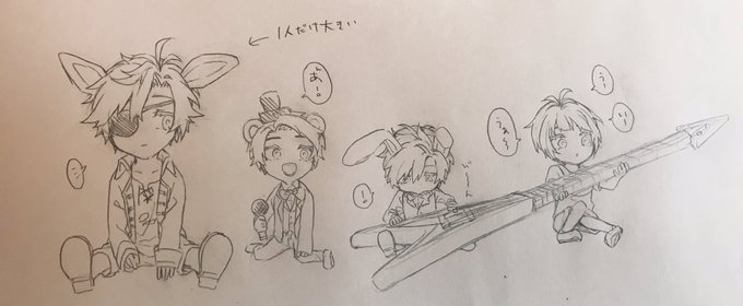 レニィさんに感化されて折角なのでぬいぐるみの擬人化(?)ってことでちっちゃくさせました(サイズ感は死にました)
うーーん難しい!!!!!!!! 