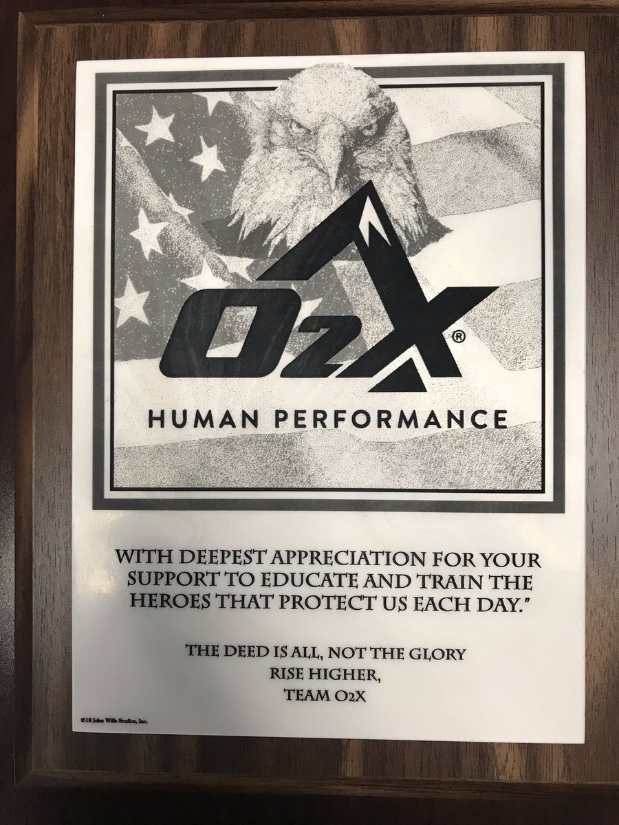 Happy to represent @LoudounFire in receiving recognition from O2X @o2xhp for our partnership in the delivery of our Human Performance: Tactical Athlete Training & Education program. Improving our health and wellness one step at a time.