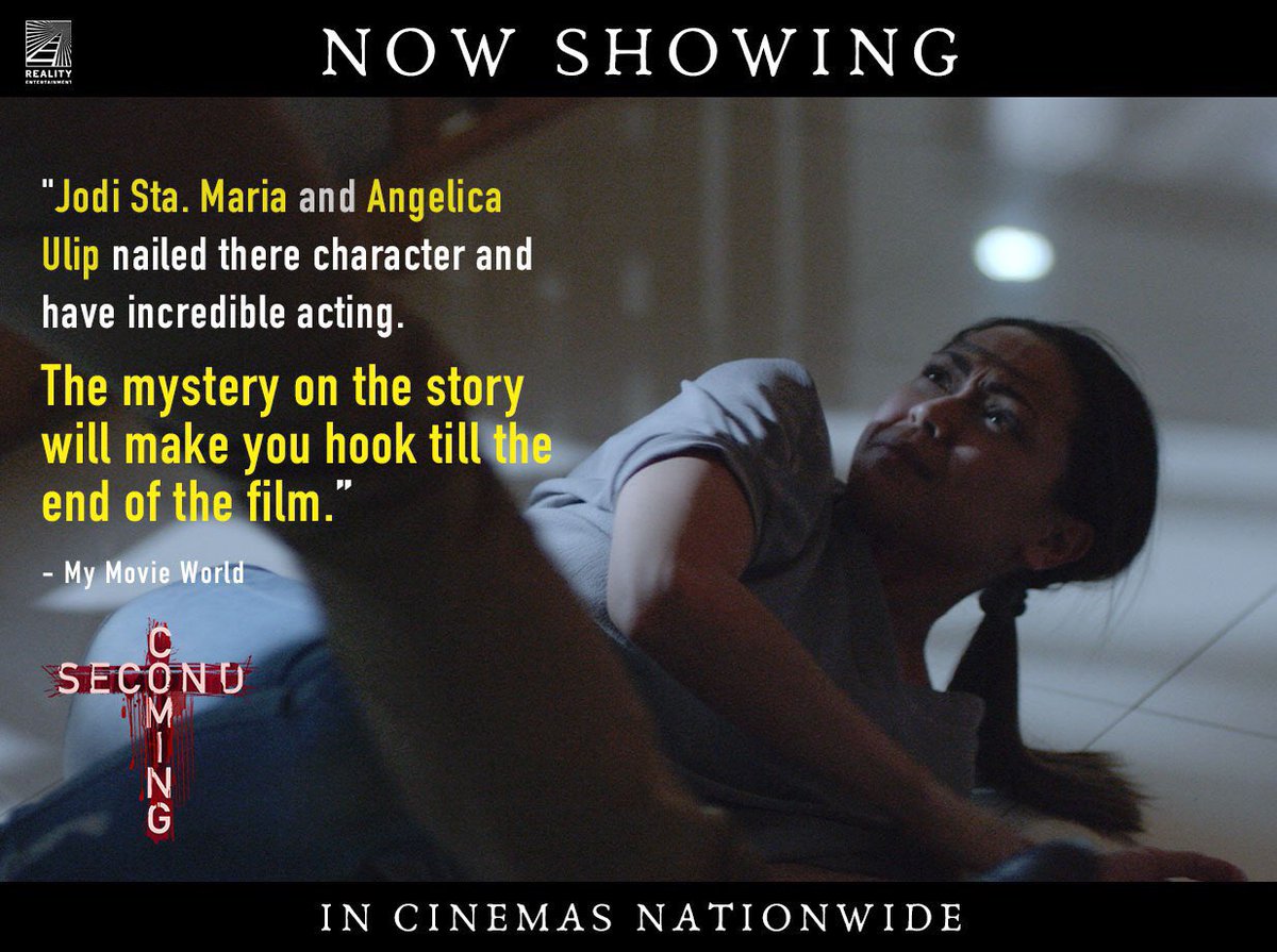 RealityEntPH's tweet photo. Magpapahuli ka ba?
Takutan na ngayong Weekend!
SECOND COMING — NOW SHOWING!
#SecondComingMovie #JodiStamaria #MarvinAgustin #JohnArcilla #horror #thriller #ThisisReality https://t.co/k3pSf0qqYm