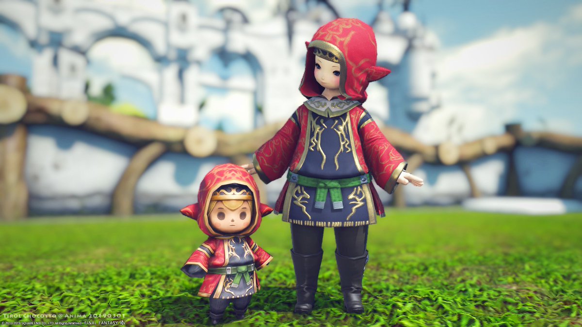 タルタルとバーミリオクロークおそろい♪ FF11はラクシュミ鯖でTirolっ 