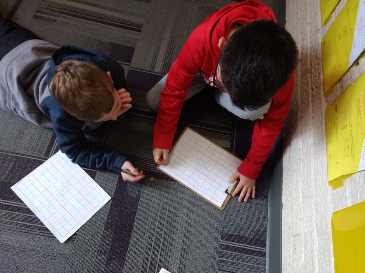 Junie1865's tweet photo. Playing 9 tic-tac-toe grids at once develops critical thinking skills. Ss remained engaged for 40 minutes. Thank you @IanAByrd for sharing.  @cleverschools @rgordon04 @gregtangmath https://t.co/XWqFKKD3Tf