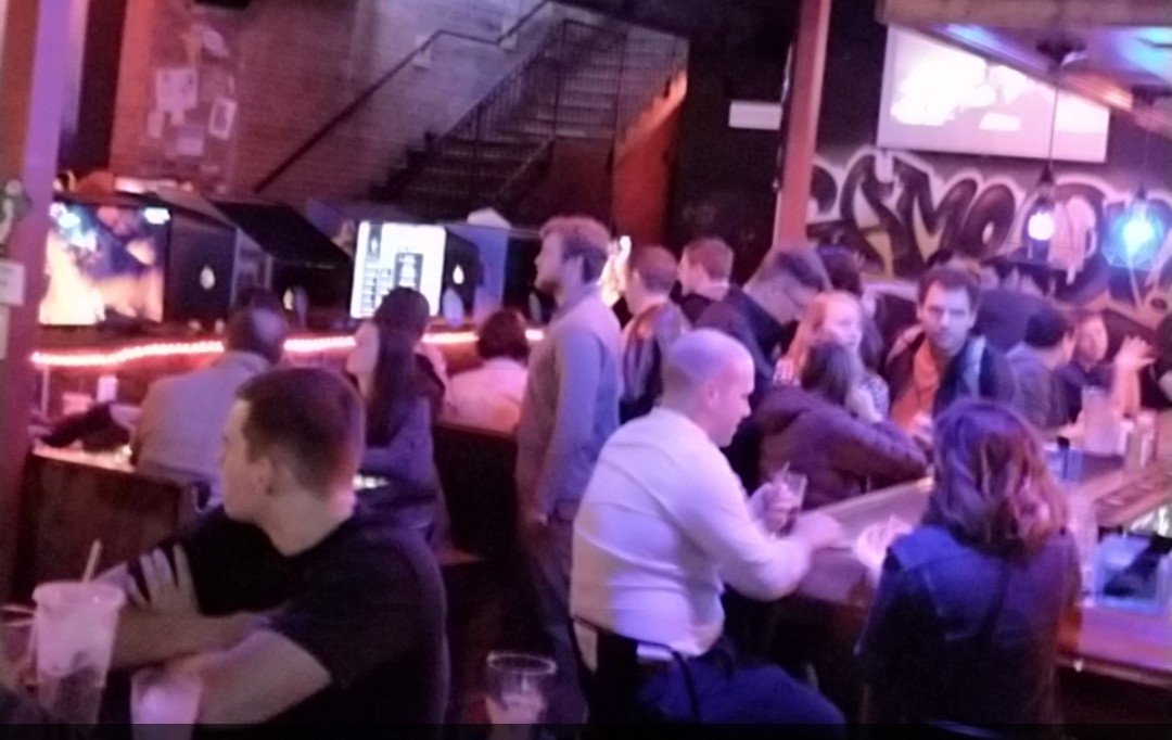 Rollossus_Game's tweet photo. We have officially released! Go buy our game! And enjoy these pictures from a launch party we threw (:
https://t.co/H08Ne5wY0H https://t.co/TnAfA1FkAj