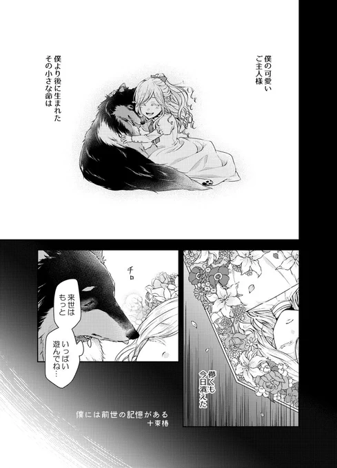 前世で犬だった記憶がある男子とその飼い主(お嬢)だったらしい男子の漫画。
続→
#創作漫画 