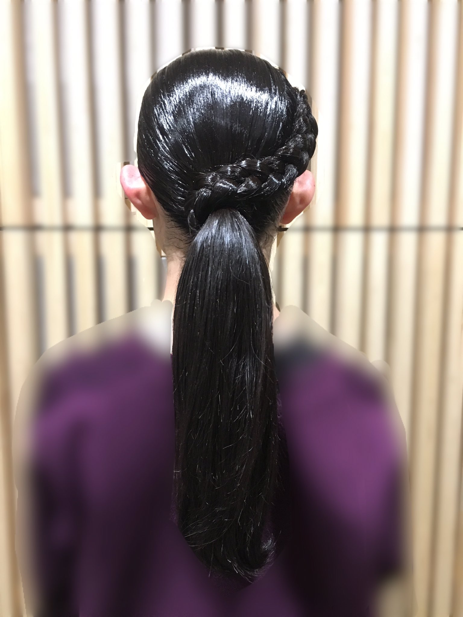 まっきーのヘアアレンジ日記 スーパージャパンカップ L 元帥さん 海外選手の髪上げをモデルにして 全体がシンプルなので そのぶん編み込みの存在感が出てとてもかっこいいです スーパージャパンカップ 競技ダンス 髪上げ ラテン ヘアアレンジ