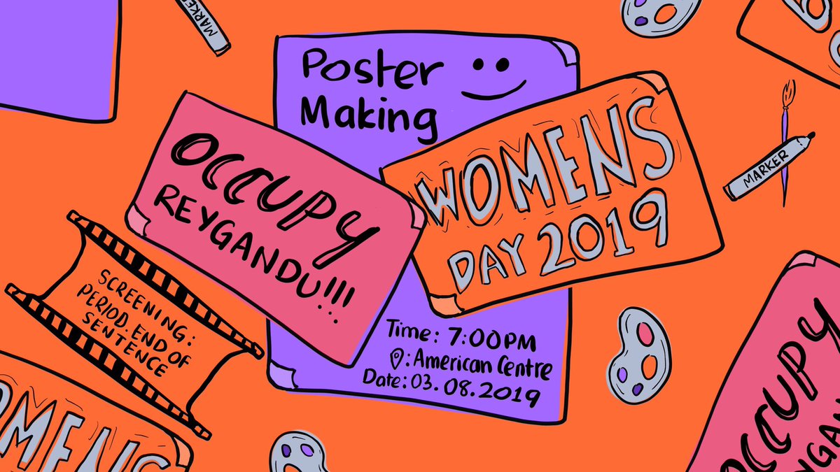 anhenun_'s tweet photo. Come join us for a #OccupyReygandu Pre-Event! 
We will be screening and having a discussion on 'Period. End of Sentence' and making some posters for #OccupyReygandu from 7:00pm onwards at American Center on 3 March (Sunday).

Looking forward to seeing you there! 💜🧡💪🏾 https://t.co/jeOzteF4Nw