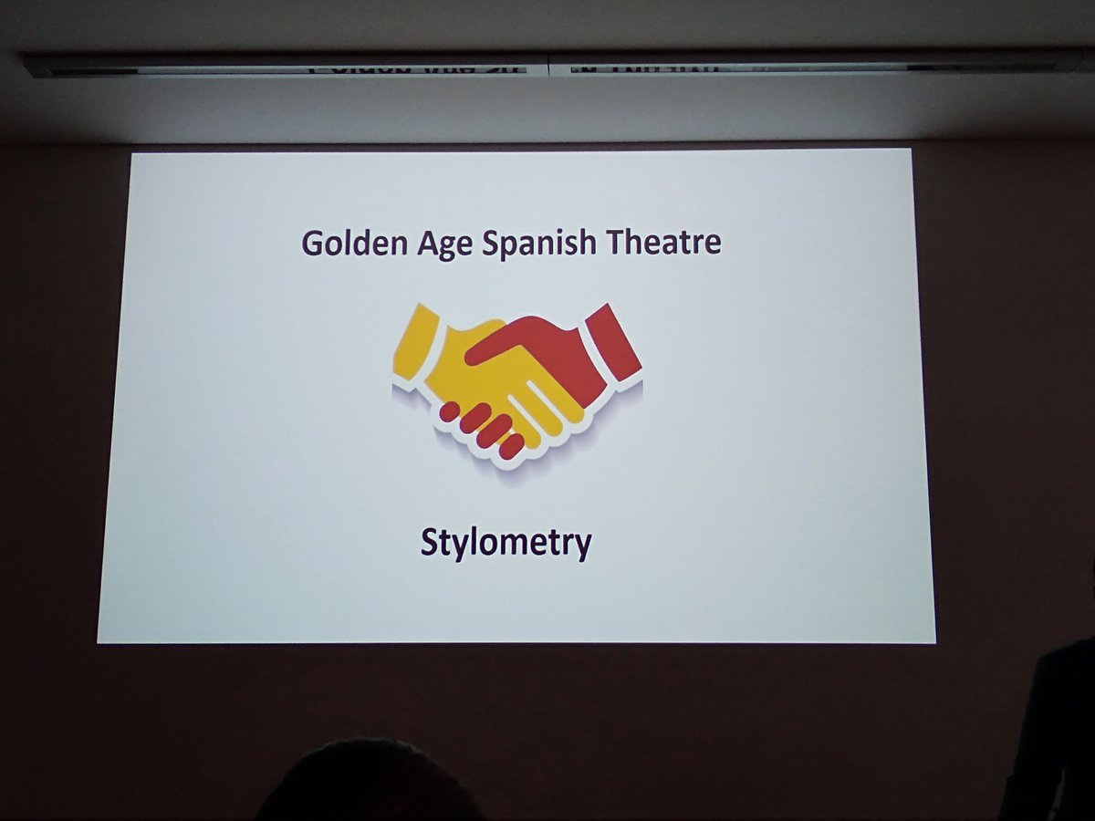 eumanismo's tweet image. Now @EstilometriaTSO with stylometry and Spanish Golden Age Theatre #dsrom