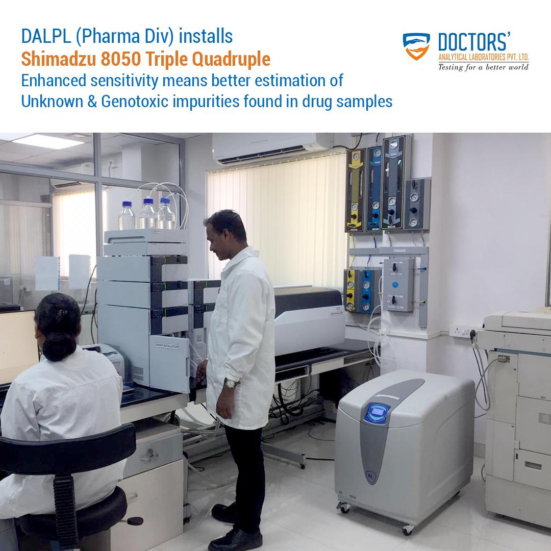 DALPLTesting's tweet image. Doctors’ Analytical Labs installs Shimadzu 8050 triple quadruple UPLC MSMS for identification &amp;amp; quantification of Impurities, Genotoxic Impurity estimation &amp;amp; more.
Email us at enquiry@dalpl.co.in

#testingforabetterworld #M7 #genotoxicimpurities #regulatorymarkettestinglab