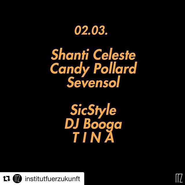 defrostatica's tweet photo. 🐯 tonite @institutfuerzukunft
・・・
02/03/19 Proto & Defrostatica w/ Shanti Celeste, Candy Pollard, Sevensol, SicStyle, DJ Booga & T I N A #ifz #institutfuerzukunft #proto #defrostatica https://t.co/JKn58xdRtB