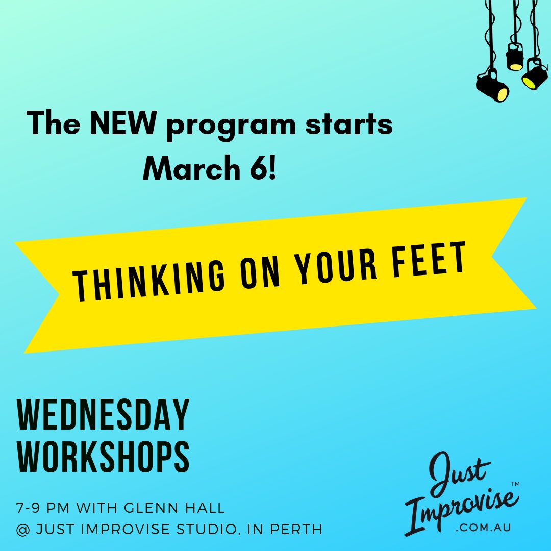 JustImproviseHQ's tweet photo. ONLY 4 DAYS LEFT! 

Sign up for the new improv program that starts next week! :D 
⁣⠀⠀⠀⠀⠀⠀⠀⠀⠀⁣⁣⁣⁣⁣
📩 Sign up by email info.justimprovise@gmail.com ⁣⁣
⁣
📍 Read more at 
https://t.co/WuEqmZMv8k ⠀

#glennhall #improv #perth #australia #perthimprov https://t.co/9OWgMCiJbr