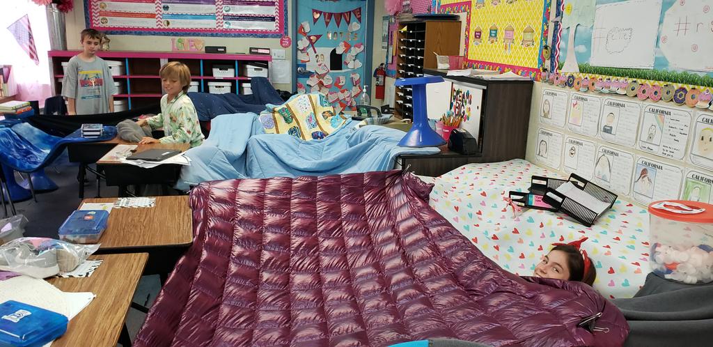 Grlgrdgate's tweet photo. Read Across America Day, complete with pajamas, pillows, stuffed animals, blankets for building forts, reading galore, and our special guest reader, @tsschmidty! #hvepride https://t.co/MMabyf1KCm