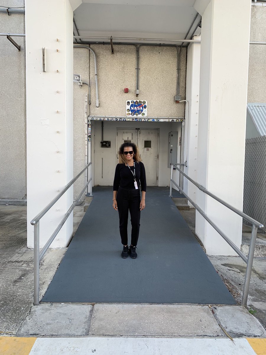 CirceMuse's tweet photo. Outside the O&amp;C crew quarters earlier today #NASASocial #LaunchAmerica https://t.co/9iFFoSzMUI