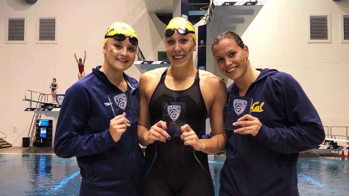 CalAthletics's tweet photo. Sweep there it is. @CalWSwim owns the medal stand in the 200 free. 

🥇 @AbbeyWeitzeil 
🥈 @KatieMcLaugh1in 
🥉 @neumann_robin https://t.co/WVarYwM8ym