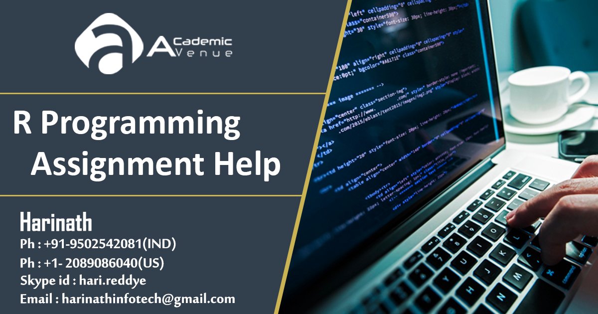 academic_avenue's tweet image. j.mp/2N2MiOd
#AcademicAvenue provides #RProgrammingAssignmentHelp. We are experts in giving you assignments on R Programming.
#ProfessionalAssignmentWritingSeviceHelp
#OnlineAssignmentWritingServiceForStudents