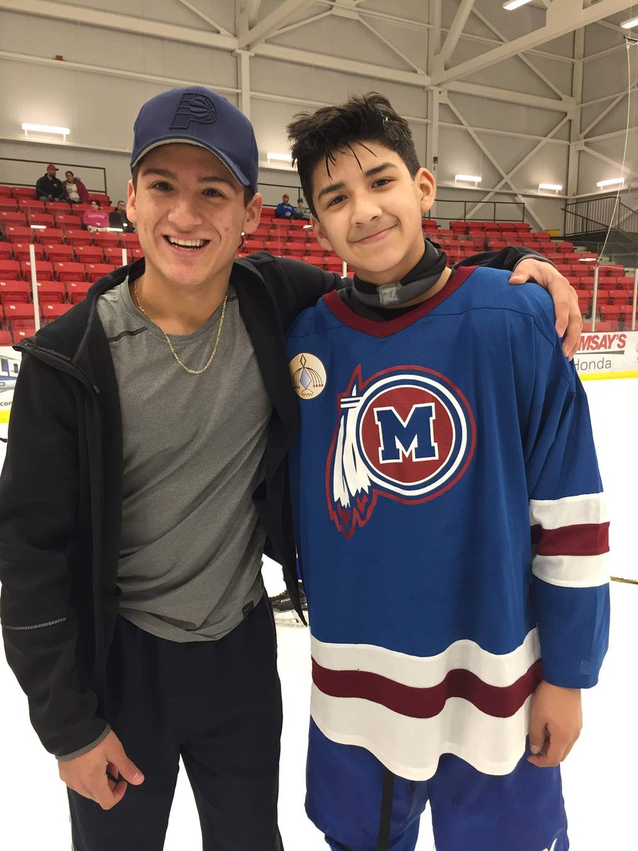 Sasha_Christmas's tweet photo. My boy Christmas #27 & the @bretoncougars take On Truro at home tomorrow night and my nephew Kabatay #24 With The Steel faceoff against the Tradesmen here in Membertou, its gonna be some great hockey folks!! 🏒🚨🙌🏽 🍿
#Playoffs #Hockey #MajorBantam #MajorMidget #Son #Nephew https://t.co/huJGs2rlsT