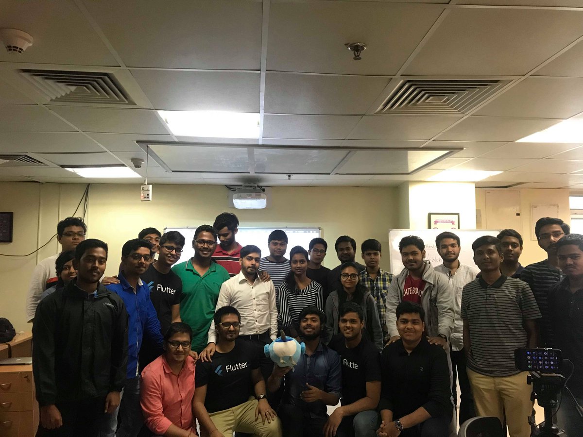 gdgkolkata's tweet image. Great time with wonderful people, a full day of learning this was the third event for #FlutterFebKolkata
Great job team @raveesh_me @vaibhav_twitt @_Jack__Frost @devansh_halwai
@GoogleDevsIN #Flutter #FlutterFeb #FlutterIndia
