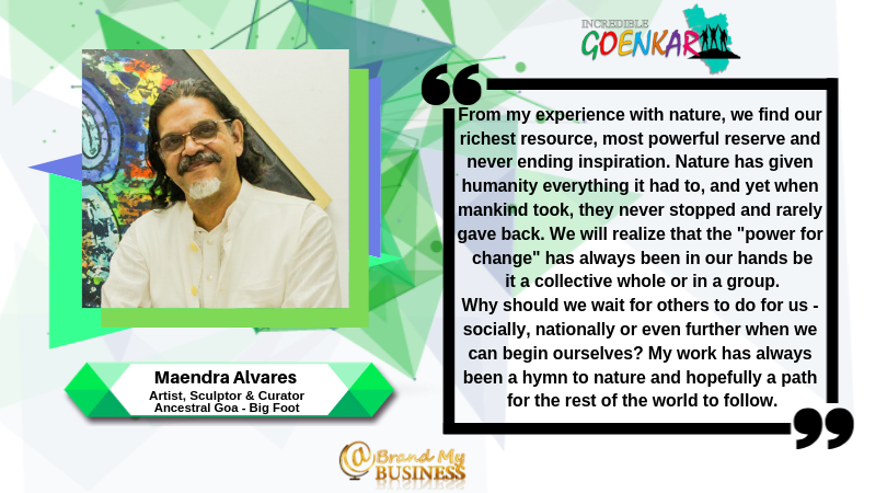 incgoenkar's tweet photo. @brandmybizness recognizes Maendra Alvares as an @incgoenkar
https://t.co/P1nucKTHel
#BrandMyBusiness #IncredibleGoenkar #MakeInGoa #MakeInIndia #Goa #Quotes #Art #Gardening #Environment #BigFoot #AncestralGoa #GoaMuseum #Sculpture #Artifacts #Nature #Artist #Curator #Sculptor https://t.co/KiEQaXjpe2