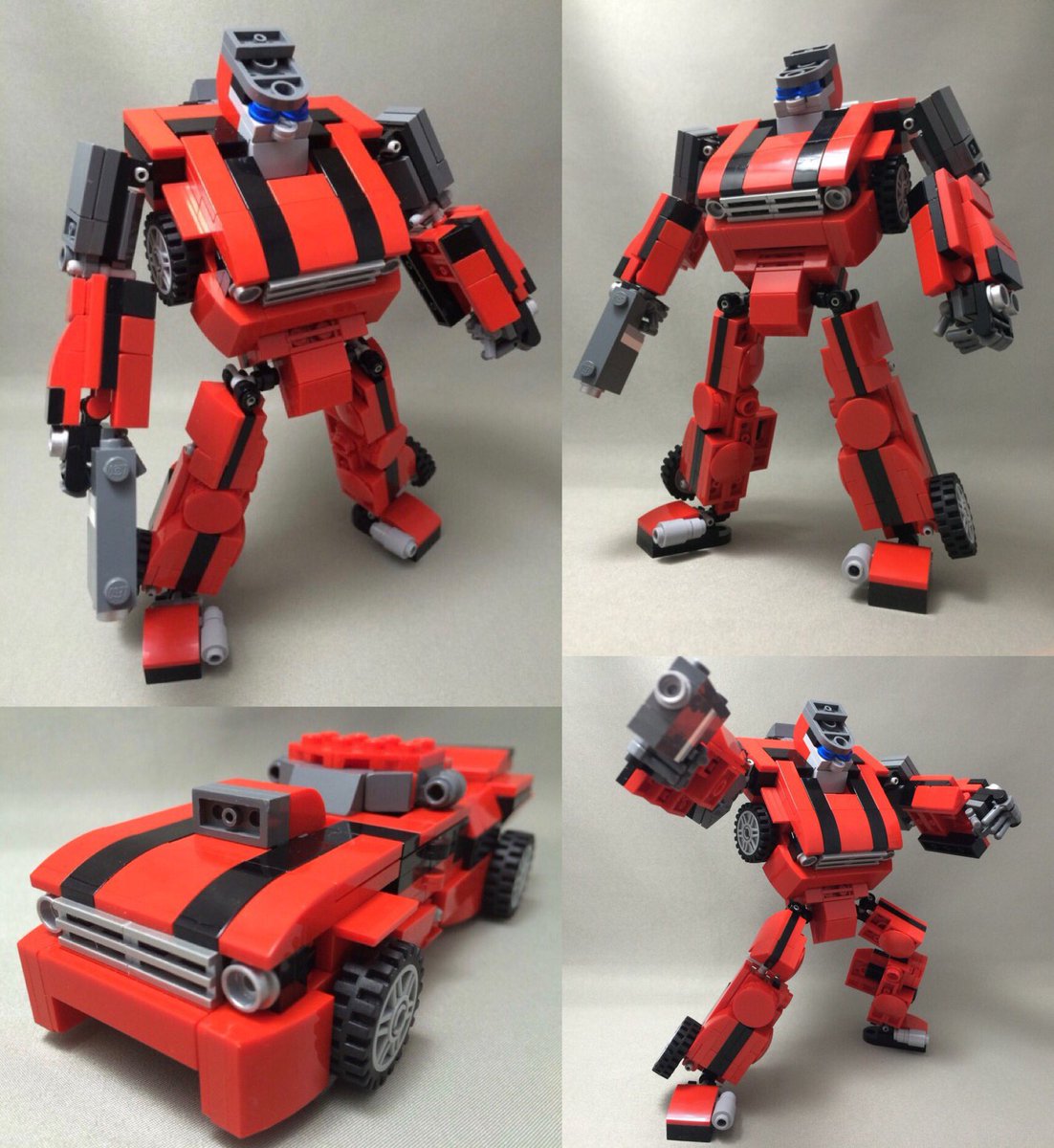 Dsk3 だいすけさん 沈黙 Lego レゴロボ トランスフォーマー Transformers 私がレゴで作成した 車のボンネットが胸にくる 変形ロボットたちです 胸ライオンなどと同様 変形モチーフの象徴が胸部分に設定されるロボはロマンあふれますな W