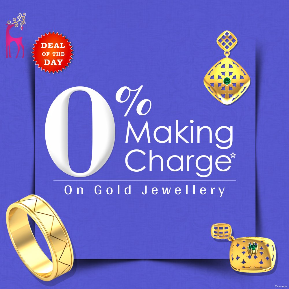 kasturidiamond's tweet photo. In this deal, you can explore your gold collection on 0% making charges.
For more info: https://t.co/E9jfXfOy3R
#jewellery #goldjewellery #zeromakingcharges #gold #goldcollection #jewelry #indianjewelleryonline #onlinejewelrystores #bestjewelrysites #investment #offers https://t.co/un5G7q0BPi