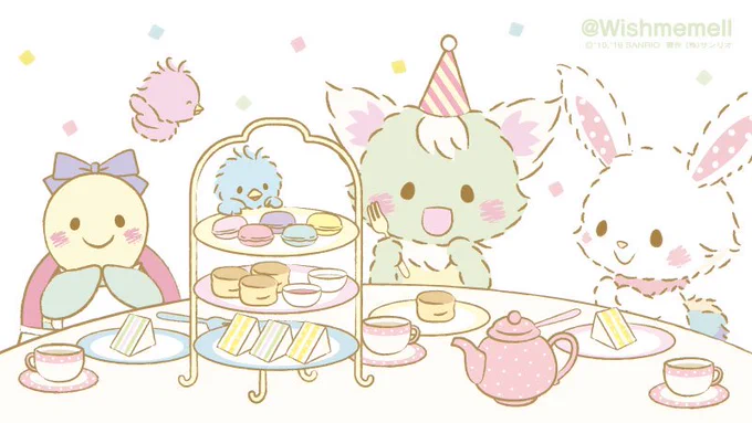 ハッピーバースデー、ニィナ♪
サンドイッチに、スコーンに、マカロンに…♪
みんなでお祝いのアフタヌーンティーを楽しもう♡ 