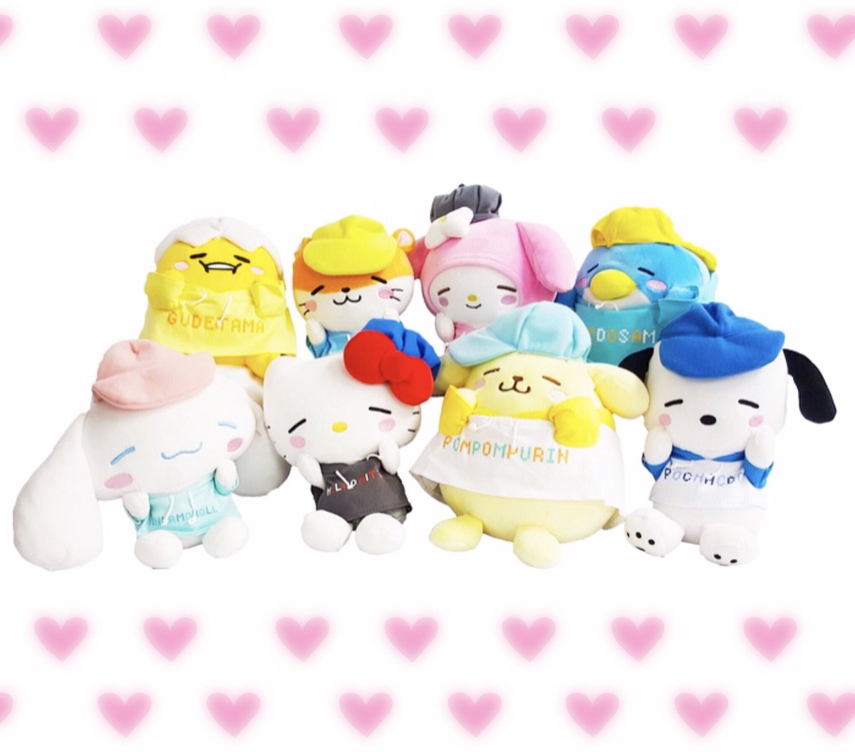 サンリオ ポムポムプリン ぬいぐるみ ほっぺぎゅ〜 パーカー S