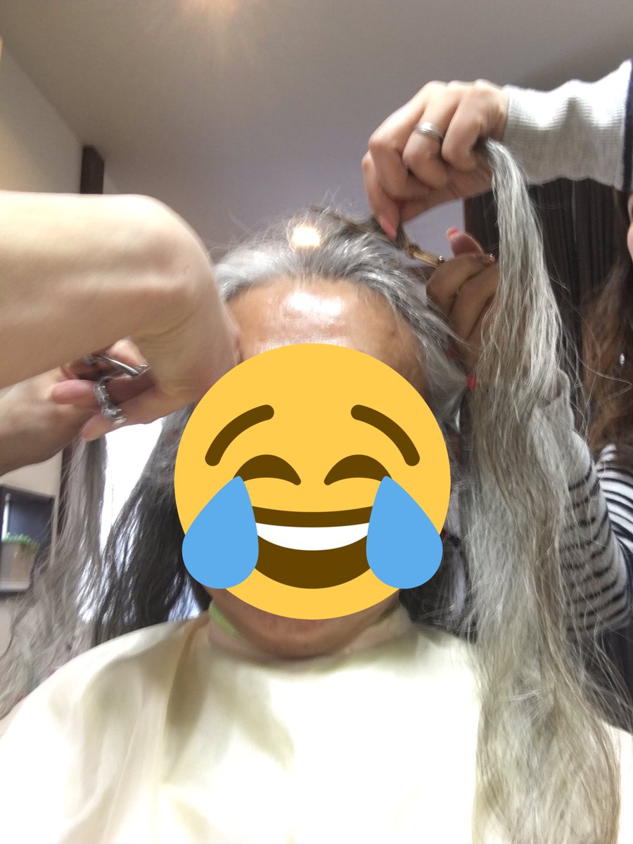 macsike's tweet photo. 55cm‼️県小児医療センターのお子さんに差し上げるウイッグにしてくれるそうです！ https://t.co/pHaI1ZFqcZ