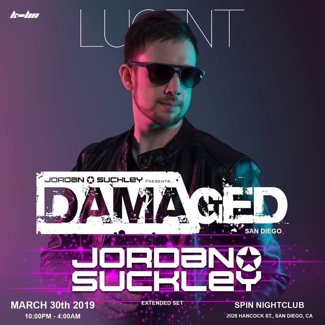 UniversalRavers's tweet photo. #SanDiego! Prepare to get #Damaged w/ @jordansuckley on March 30th! Tickets are going FAST! https://t.co/pnXFnqRAiX #lucentnights #klinevents #downtownsandiego #academyla Jordansuckley #damagedrecords @LucentNights @KLinEvents https://t.co/pZpC10krov