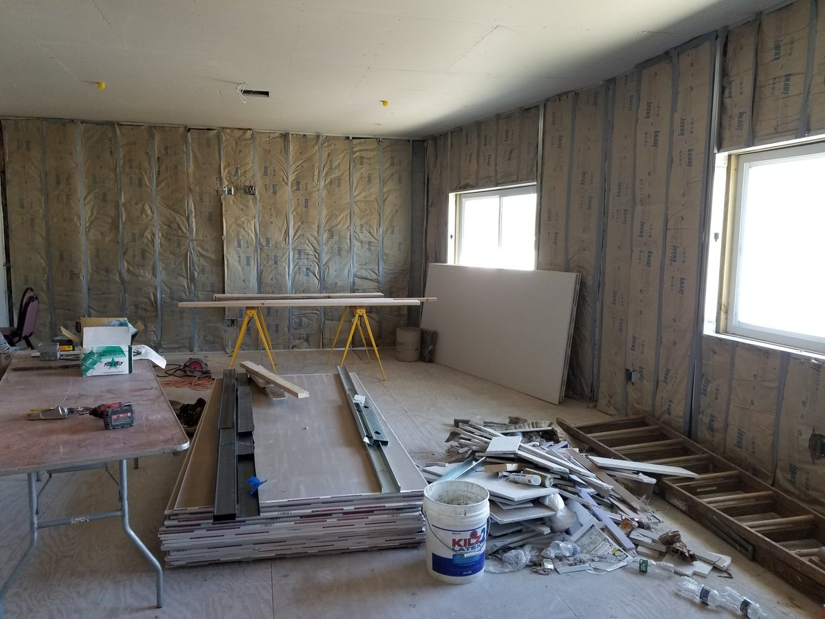 darbyfireco1's tweet photo. 2nd floor up fit above the new apparatus room is progressing nicely. This area will allow volunteers to sleep in their own private room. Staffed houses arrive first! #MostAggressive Looking for a new challenge? https://t.co/valPL5GrZk https://t.co/lArvVZyS8O