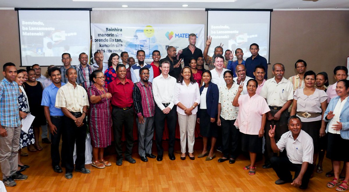 CatalpaDev's tweet photo. A great day launching #Matenek! Pleased to spend it with a group of dedicated teachers who'll be piloting the app over the next few months. We hope it helps them better prepare for the classroom so they can help the next gen learn 🎒 #AustralianAid #edtech @ausambdili @dfat_iXc https://t.co/hLevi4KU5I