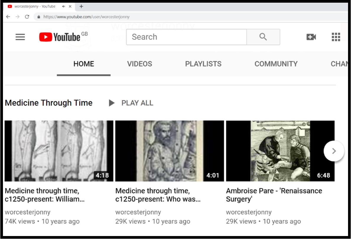 worcesterjonny's tweet image. 11 years on YouTube and I finally produce a playlist for medicine through time. It includes all the individuals and information about the cause of disease, care, treatment and prevention across the periods. Get watching year 11! youtube.com/playlist?list=… #historyteacher  #59videos