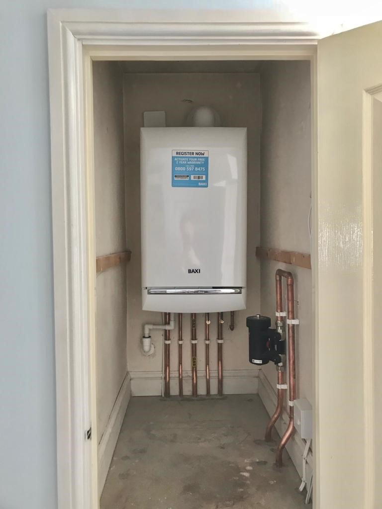 These are pictures of our latest successful instillation of an Baxi Duo Tech boiler. These before and after pictures show high quality workmanship from our engineers, leaving the customer very happy and warm. 
Interested in a quote please contact us on 01246 200990