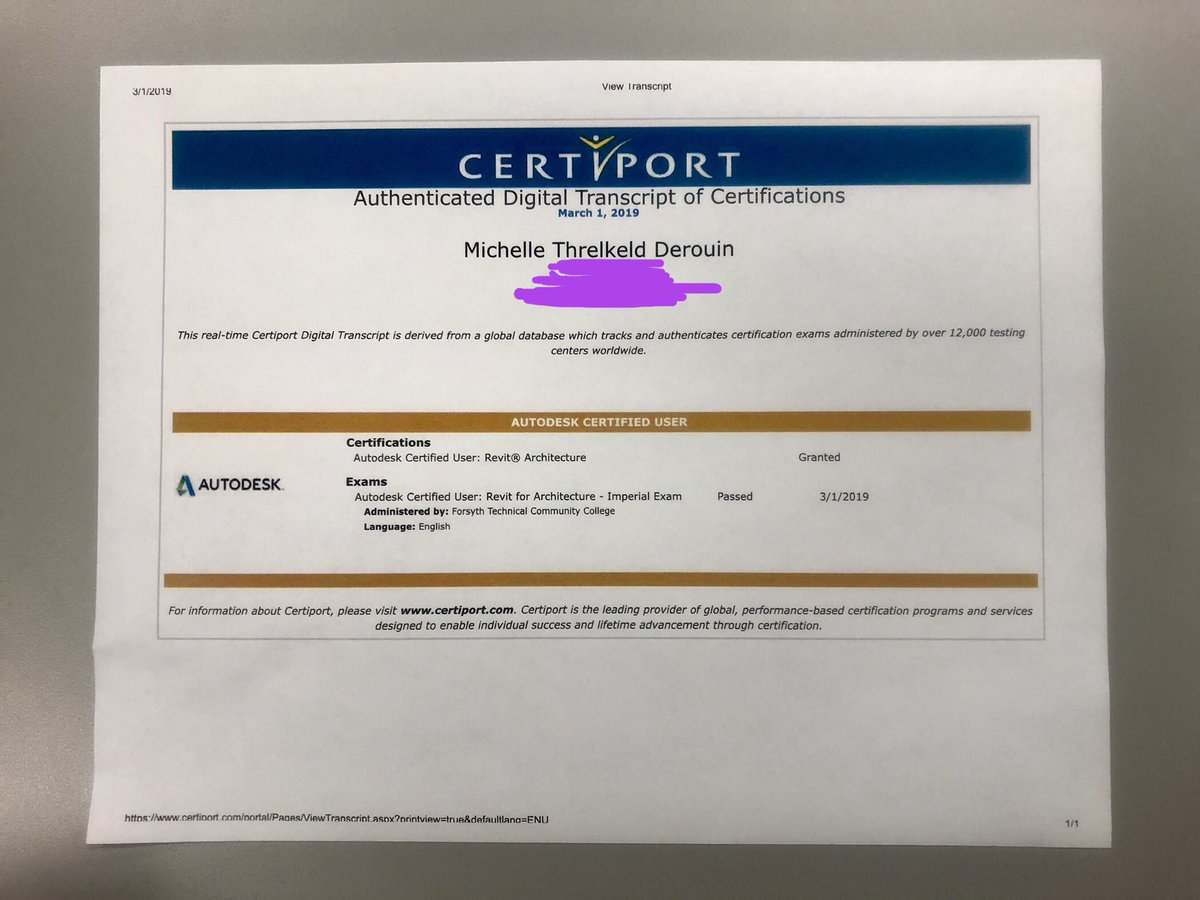 mlthrelkeld's tweet photo. It’s official, last night I passed the Revit Exam!!! Now let the fun begin! Career & Technical Education offers certifications in many courses & career pathways! Invest in your future by taking CTE! #RaiderFCS #VisitLower300 #wearepfafftown @bynum2009 @BradRoyal_1 https://t.co/36b9n38TqX