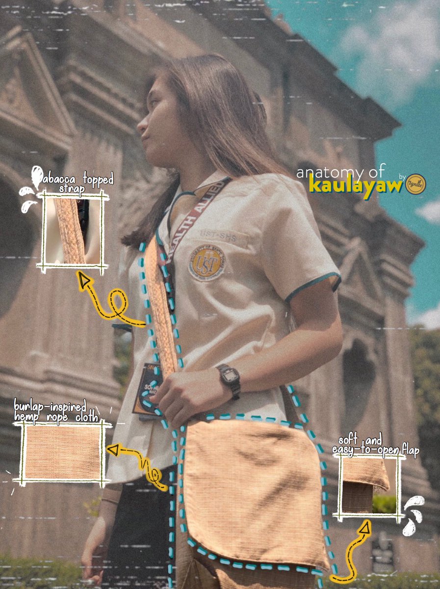 ignite_ustshs's tweet photo. Need a companion this coming Summer? Worry no more for IGNITE proudly presents their newest product -- the KAULAYAW BAG.

KAULAYAW - (Tagalog) means a pleasant companion.

KAULAYAW BAGS are made from burlap-inspired hemp rope cloth, making them appear thin yet lightweight (1/3) https://t.co/ijaYaXQT6T