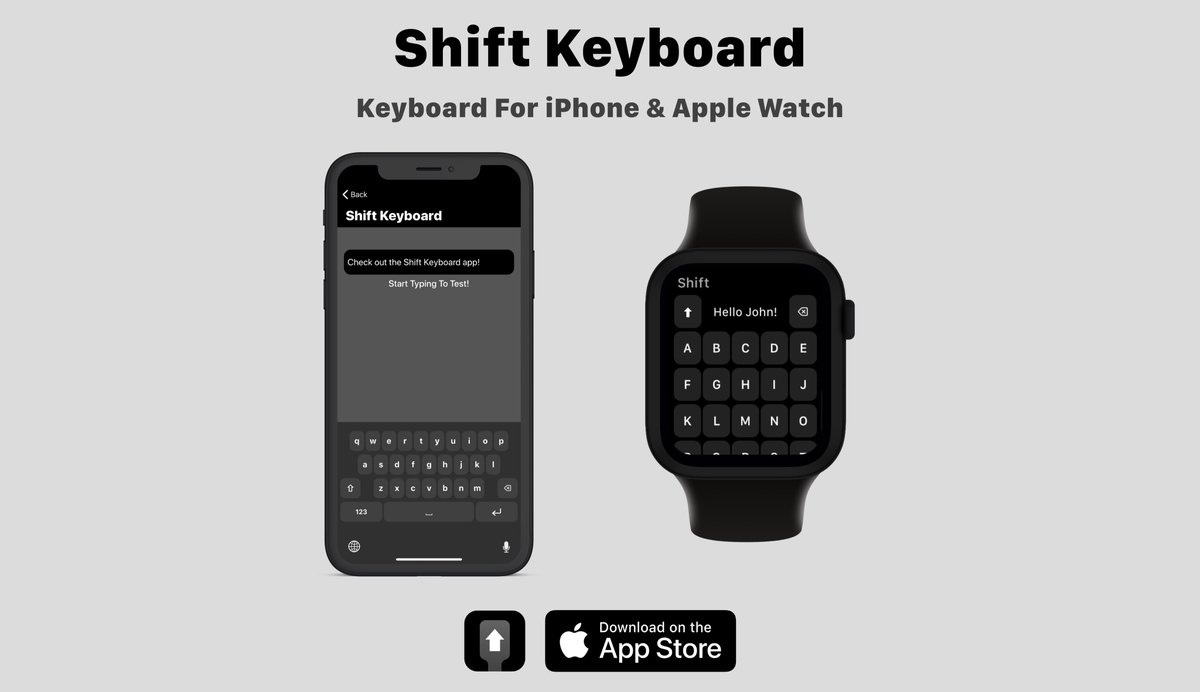 adamfootdev's tweet photo. Add a keyboard to your Apple Watch with Shift!
Download it here: https://t.co/l0RVCkdLUf
*As featured on Cult of Mac & AppAdvice!*
#AppleWatchKeyboard #KeyboardForAppleWatch #AppleWatch #watchOS #Keyboard #iPhone #iOS #iPhoneKeyboard #iOSKeyboard #watchOSKeyboard #App https://t.co/v12PVCLjV0