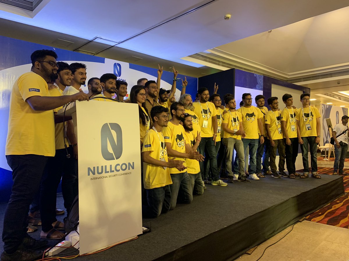 l33tdawg's tweet photo. Phenomenal job guys!!! THANK YOU for the honor of presenting the closing keynote for #nullcondasham #nullconx ♥️♥️♥️ https://t.co/may4iNjBXt