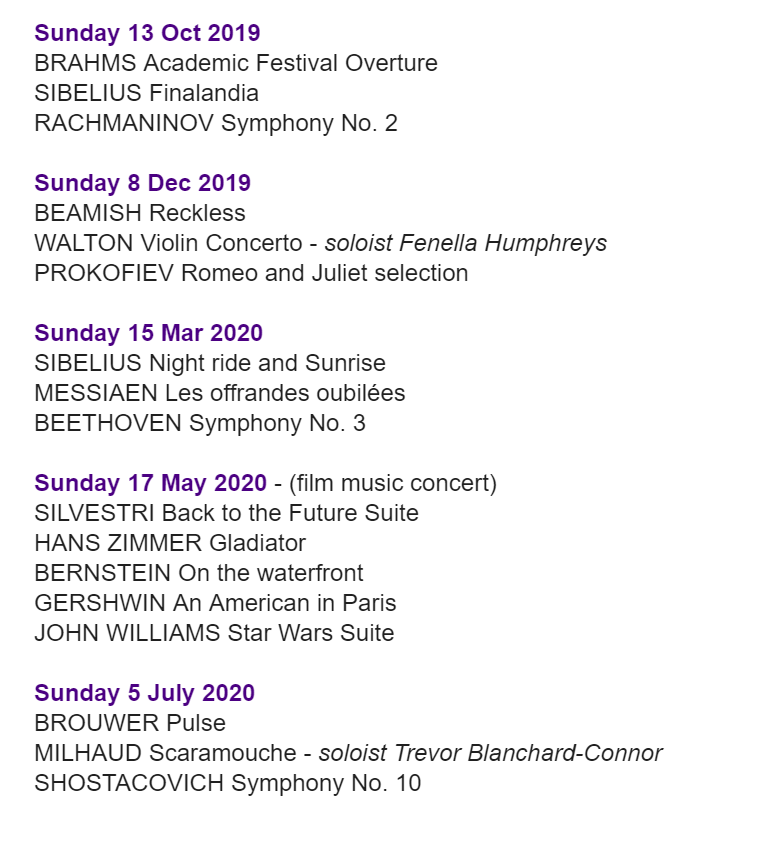 selorchestra's tweet photo. 📢 Hot off the press: details of our 2019-20 season! 📢
Join us for an exciting programme of music ranging from #Beethoven to @sfbeamish, via #Shostakovich, #Bernstein and #Messaien!
#BeckBromFL #orchestra #SouthLondon @MakingMusicENG https://t.co/9Wi9AnDFd7