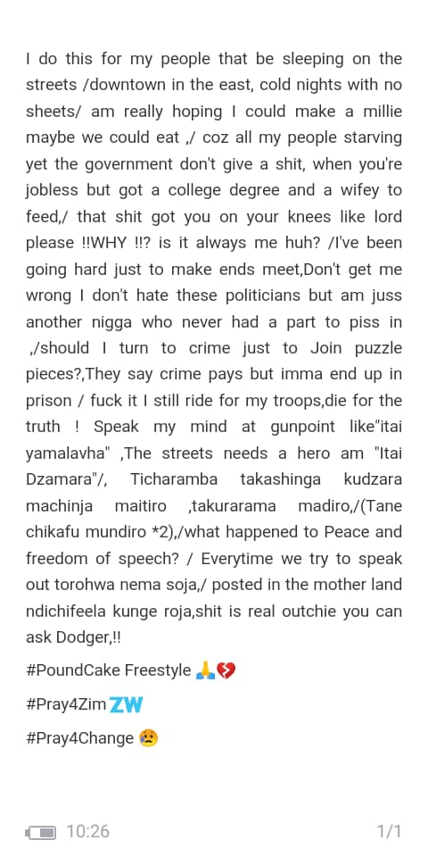 iam_tafkid's tweet image. Pound Cake freestyle lyrics !!
#pray4change

+2 6 3 

#music