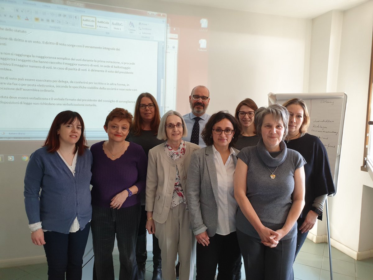 AitiTweet's tweet photo. Fine settimana di formazione in pieno svolgimento! Il tema? "La Società per azioni di diritto italiano e l’Aktiengesellschaft di diritto tedesco a confronto" #formazioneAITI #AITIconte #professionistiAITI #AITI_ER #sabatoconAITI #traduttoriAITI #interpretiAITI #proposteformative https://t.co/cxd7mEl073