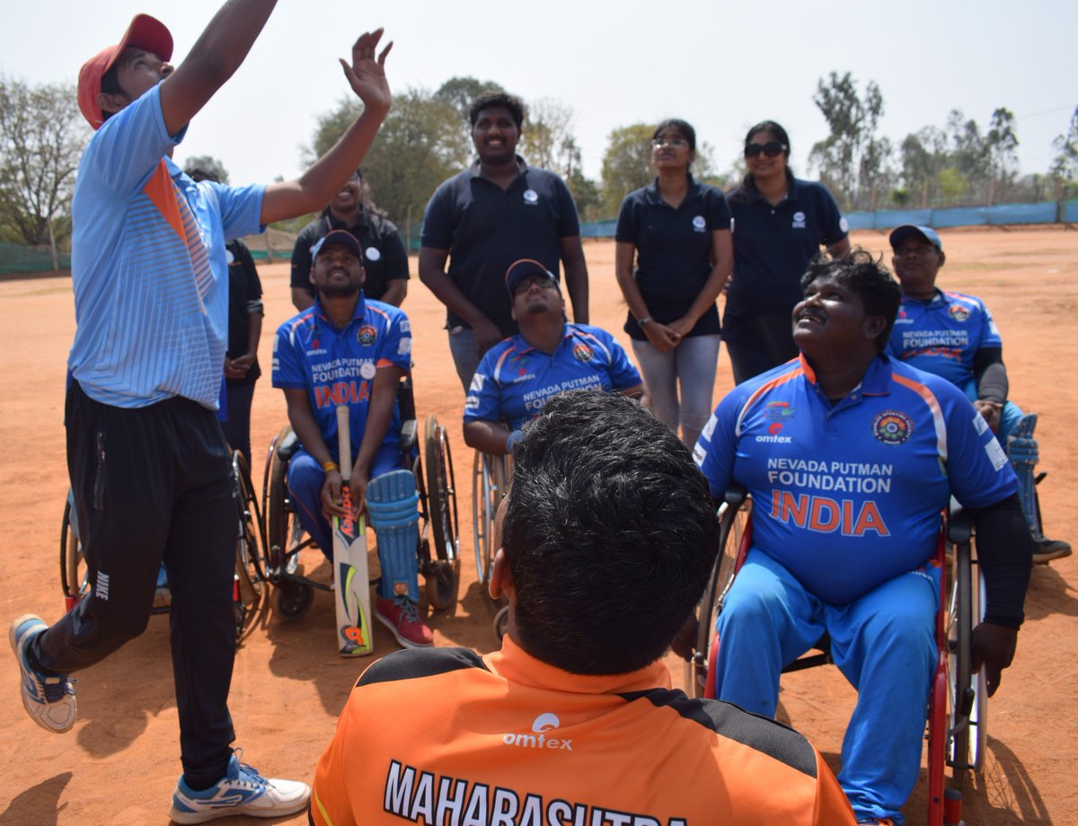 IMVoyager's tweet photo. An inspiration to all, these wheelchair cricketers do us proud #EverydayAbility #EverydayAdventure #FirefoxBikes #AdventuresBeyondBarriers #Volunteer4India #WheelchairCricket #Bengaluru https://t.co/DyIFhbAgxH