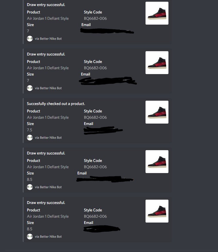 First try on LEO drop on Nike 1Checkout 