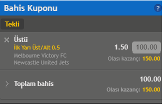 DEVAAAAMMMMMMMMMMMMMM 💥💥💥💥🔥
Melbourne Victory- Newcastle Jets
0-0
1. yarı - 15:22

#bahis #iddaa #iddaatahmin #tutankupon #İddaaKuponu #Bahis #CanlıBahis #CANLI #ElClasico
